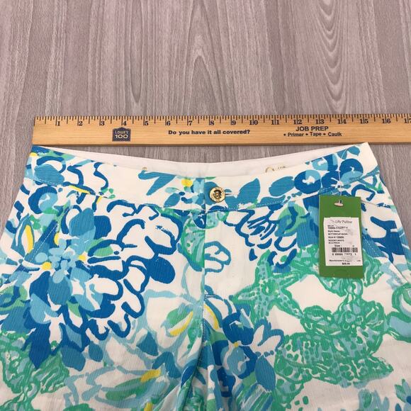 Lilly Pulitzer The Buttercup Shorts 0 Resort White in a Pinch 100% Cotton - Picture 8 of 10